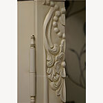 Antique White Display Corner Cabinet 3 - Hampshire Barn Interiors - Antique White Display Corner Cabinet -