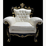Antiqued Gold Leaf Louis Huge Arm Chair Black With Gold Shop Home Diva Shown In An Ivory Cream Damask Type Fabric 5 - Hampshire Barn Interiors - Antiqued Gold Leaf Louis Huge Arm Chair Black With Gold Shop Home Diva Shown In An Ivory Cream Damask Type Fabric -