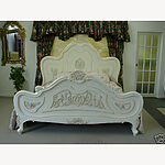 Antoinette Bed In Antique White 1 - Hampshire Barn Interiors - Antoinette Bed In Antique White -