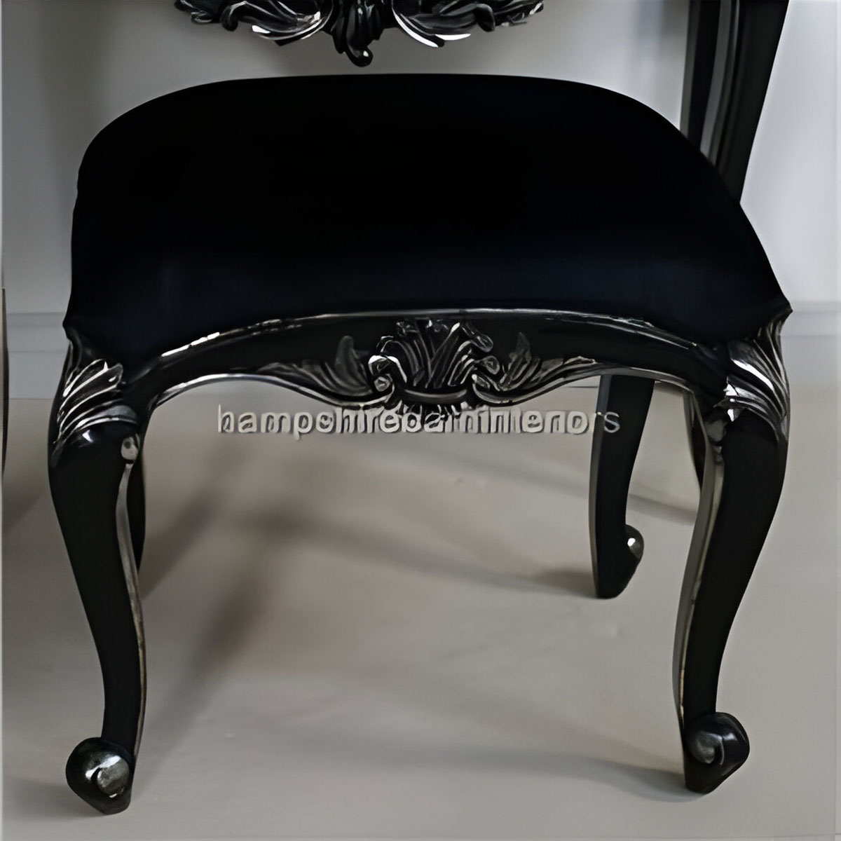 Belgravia Dressing Table Stool Shown In Silvered Black Finish Others Colours To Made To Order 2 - Hampshire Barn Interiors - Belgravia Dressing Table & Stool Shown In Silvered Black Finish Others Colours To Made To Order -