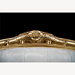 Double Ended Gold Ivory French Louis Ornate Chaise Longue Sofa Home Salon 2 - Hampshire Barn Interiors - Double Ended Gold Ivory French Louis Ornate Chaise Longue Sofa Home Salon -
