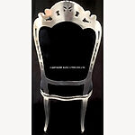 Franciscan Chair In Silver Leaf Black Velvet And Crystals Dining Or Occasional 3 - Hampshire Barn Interiors - Franciscan Chair In Silver Leaf Black Velvet And Crystals (Dining Or Occasional) -