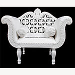 Royal Wedding Set Sofa Plus Two Chairs In Gloss White In Easiclean White Faux Leather 3 - Hampshire Barn Interiors - Royal Wedding Set (Sofa Plus Two Chairs) In Gloss White In Easiclean White Faux Leather -