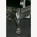 Tudor Royal Throne Chair In Silver And Black 3 - Hampshire Barn Interiors - Tudor Royal Throne Chair In Silver And Black -